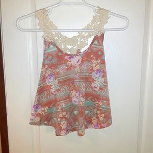 Rue21 Floral Racerback Tank